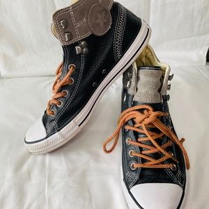 Leather Black Converse